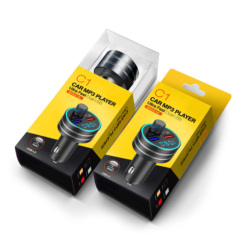 PD 3.0 USB car charger 36W Bluetooth FM Transmitter Supports USB Flash Drive/Micro SD Card Led Display