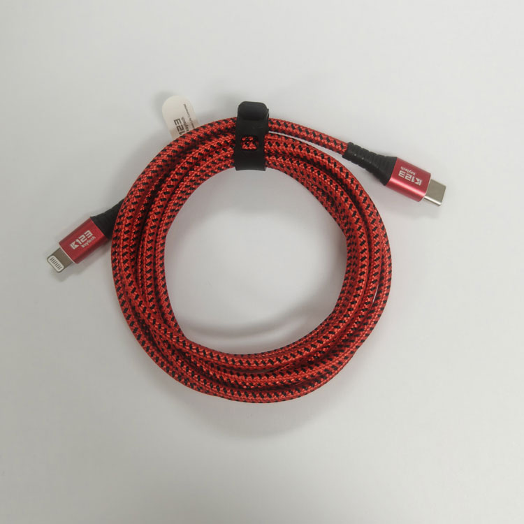 2M/1M Apple Lightning Charger Data Cable MFi Certifed Nylon Braided 3A C94 Connector