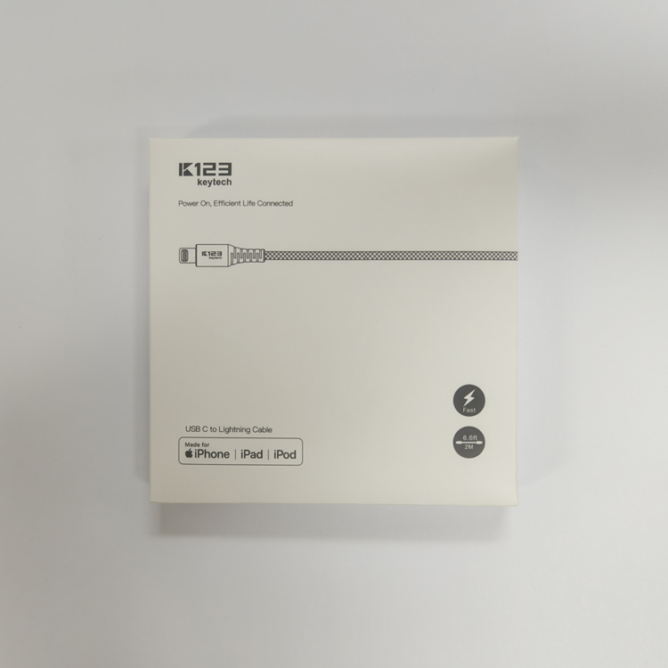 2M/1M Apple Lightning Charger Data Cable MFi Certifed Nylon Braided 3A C94 Connector