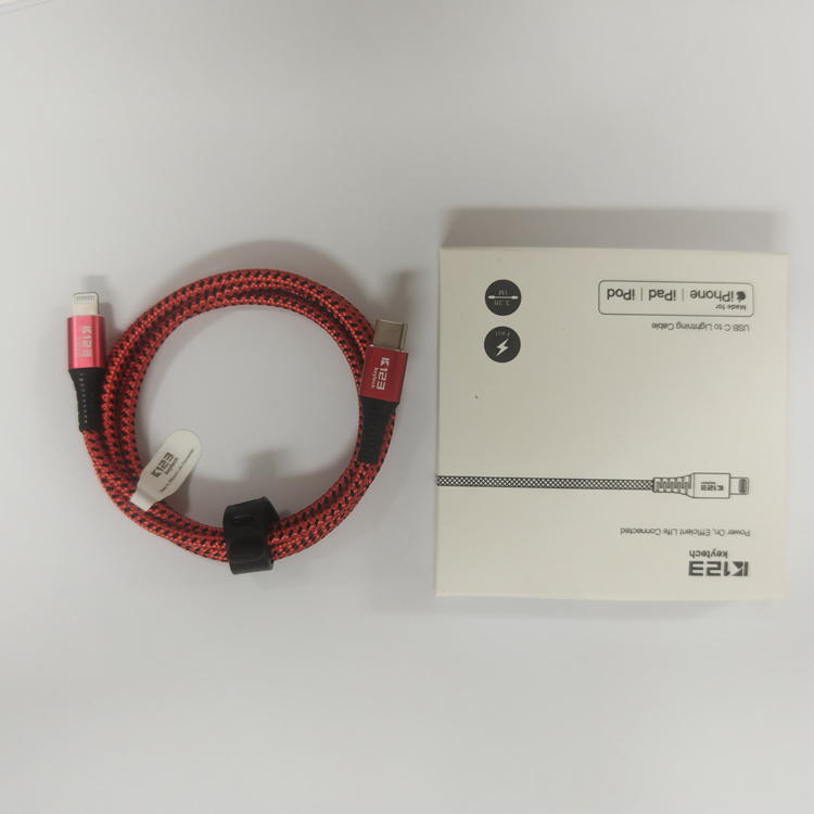 2M/1M Apple Lightning Charger Data Cable MFi Certifed Nylon Braided 3A C94 Connector