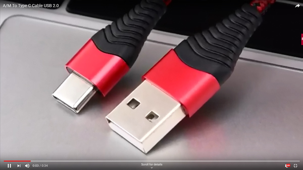 Type c cable USB 2.0 5V 3A
