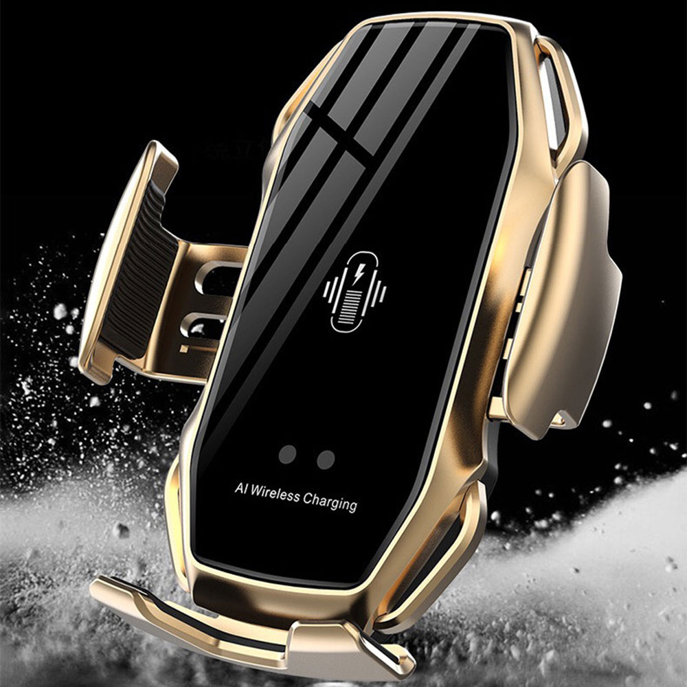 K123 Qi Wireless Car Charger for iPhone X XS XR for Samsung S9 10W Quick Wireless Charger Car Mount Mobile Phone Holder
